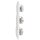 Busch-Jaeger Busch-balance SI Set: 3x 2011-0-623 Steckdose + 1725-0-156 3-fach Rahmen Alpinweiß