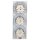 Busch-Jaeger Busch-balance SI Set: 3x 2011-0-623 Steckdose + 1725-0-156 3-fach Rahmen Alpinweiß