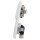 Jung CD 500 Set 1x Steckdose 1x Serienschalter 1x Rahmen 2fach 1x Wippe-Serie Alpinweiß