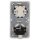Jung CD 500 Set 1x Steckdose 1x Serienschalter 1x Rahmen 2fach 1x Wippe-Serie Alpinweiß