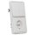 Jung CD 500 Set 1x Steckdose 1x Serienschalter 1x Rahmen 2fach 1x Wippe-Serie Alpinweiß