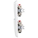 Jung CD 500 Set 2x Wechselschalter 1x Rahmen 2fach 2x Wippe Alpinweiß