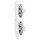 Jung CD 500 Set 2x Wechselschalter 1x Rahmen 2fach 2x Wippe Alpinweiß