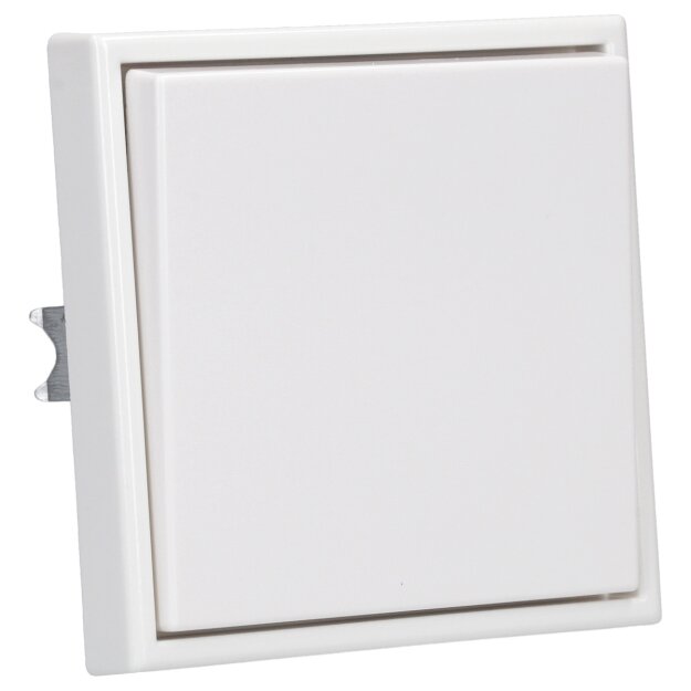 Jung Serie LS Komplett-Set Alpinweiß: LS990WW Wippe + 506U Wippschalter Universal Einsatz + LS981WW Abdeckrahmen Schalterrahmen 1fach