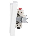 Jung Serie LS Komplett-Set Alpinweiß: LS990WW Wippe + 506U Wippschalter Universal Einsatz + LS981WW Abdeckrahmen Schalterrahmen 1fach