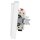 Jung Serie LS Komplett-Set Alpinweiß: LS990WW Wippe + 506U Wippschalter Universal Einsatz + LS981WW Abdeckrahmen Schalterrahmen 1fach