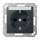 Jung A1520BFNAANM SCHUKO Steckdose mit Schriftfeld 6x46mm (Thermoplast bruchsicher) Anthrazit Matt Serie A