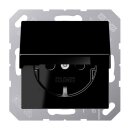 Jung A1520NKLSW SCHUKO® Steckdose mit Klappdeckel...