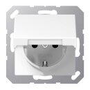 Jung A1521KLWW SCHUKO® Steckdose mit Klappdeckel...