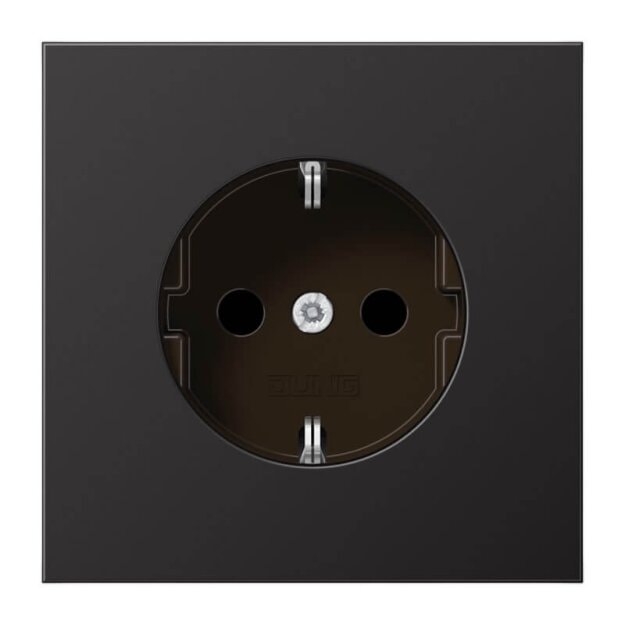Jung AL1521D SCHUKO-Steckdose (lackiertes Aluminium) Dark Serie LS