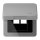 Jung CD590KLLANGR Klappdeckel LAN mit Zentralplatte (Thermoplast bruchsicher) Grau Serie CD