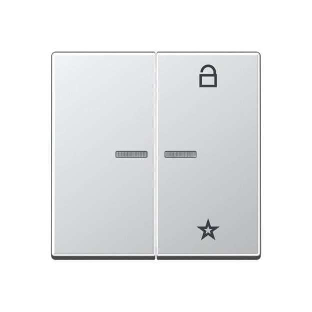 Jung FMA1701AL eNet Funk-Steuertaste (Duroplast lackiert) Aluminium Serie A