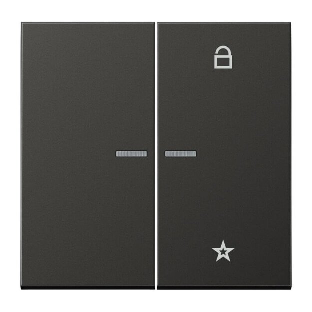 Jung FMAL1701AN eNet Funk-Steuertaste (lackiertes Aluminium) Anthrazit Serie LS