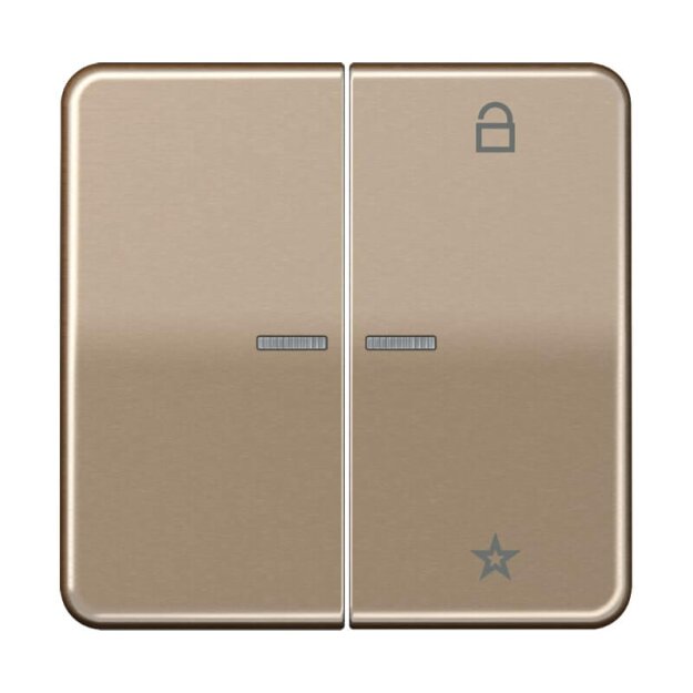Jung FMCD1701GB eNet Funk-Steuertaste (Duroplast) Gold-Bronze Serie CD