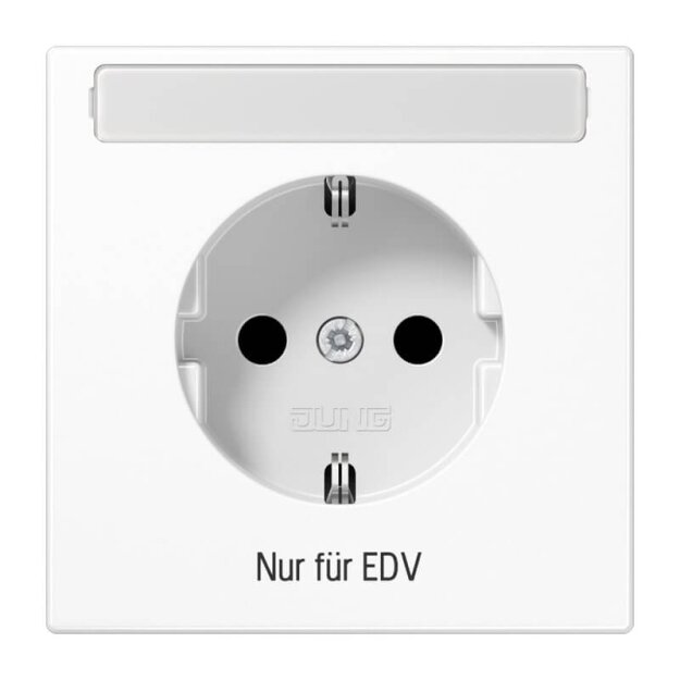 Jung LS1520NAEDVWW SCHUKO Steckdose EDV (Duroplast) Alpinweiß Serie LS