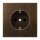 Jung ME1521AT SCHUKO-Steckdose Messing Antik Serie LS