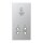 Jung SOAL7522PL Zentralplatte für Rasiersteckdose (Duroplast) Aluminium Serie LS