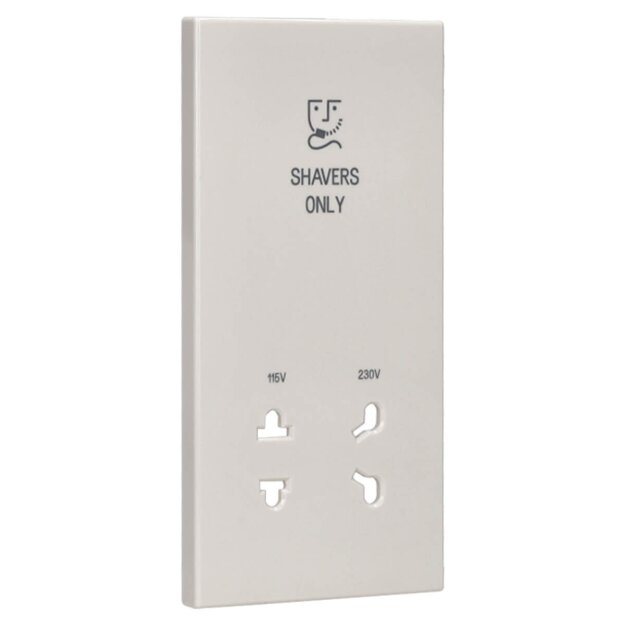 Jung SOLS7522PL Zentralplatte LS990 für Rasiersteckdose (Duroplast) Weiß Serie LS