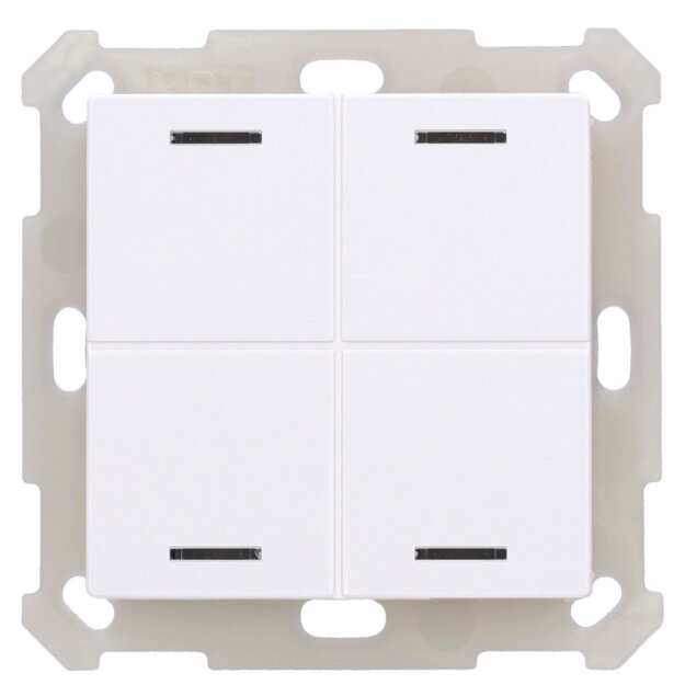 MDT BE-TAL5504.01 Taster Light 55 4-fach RGBW Reinweiß glänzend Neutral