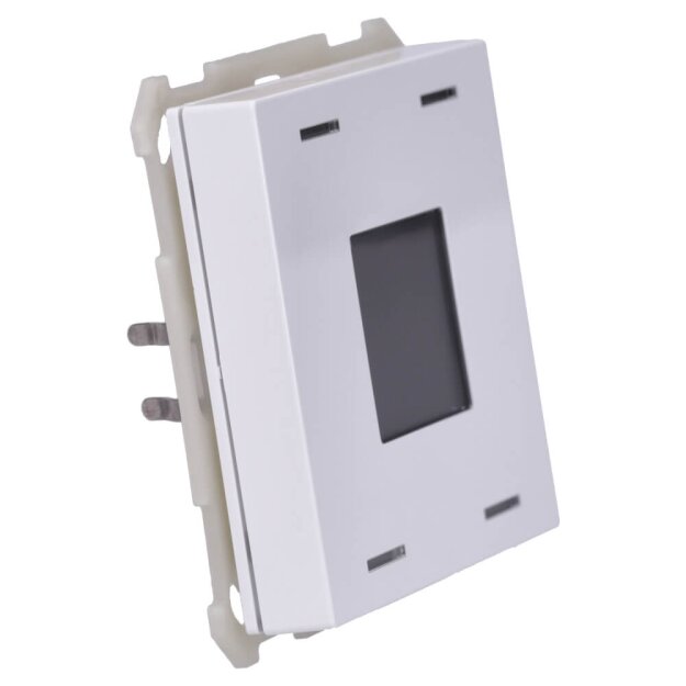 MDT BE-TAS63T4.01 Taster Smart 63 4-fach mit Farbdisplay und Temperatursensor Studioweiß glänzend