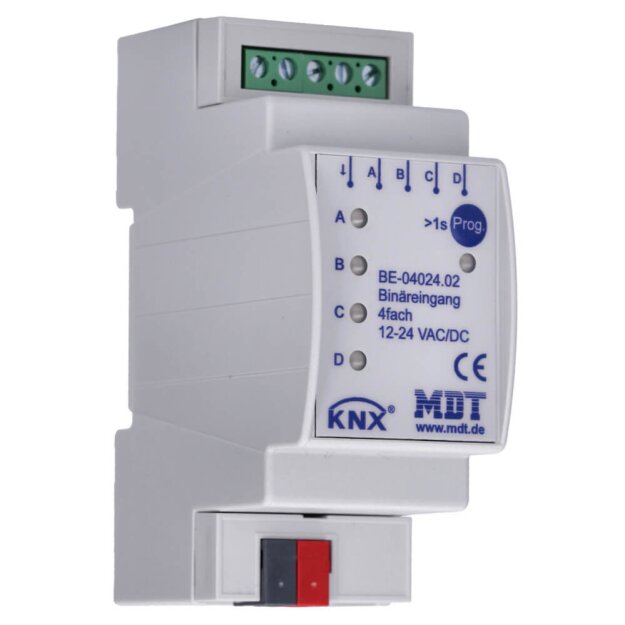 MDT BE-04024.02 Binäreingang 4-fach 2TE REG Ausführung 24VAC/DC