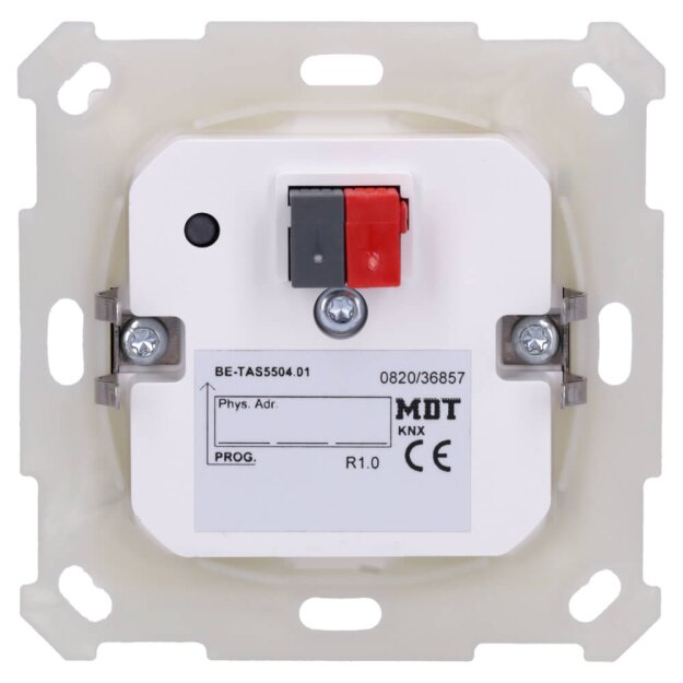 MDT BE-TAS5504.01 Taster Smart 55 4-fach mit Farbdisplay Reinweiß glänzend