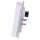 MDT BE-TAL63T2.01 Taster Light 63 2-fach RGBW mit Temperatursensor Studioweiß glänzend Neutral