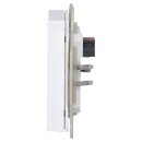 MDT BE-TAL63T2.B1 Taster Light 63 2-fach RGBW mit Temperatursensor Studioweiß glänzend Schalten