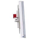 MDT BE-GTL4TW.01 Glastaster II Light 4-fach RGBW mit Temperatursensor Weiß Neutral