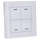 MDT BE-GTL4TW.01 Glastaster II Light 4-fach RGBW mit Temperatursensor Weiß Neutral