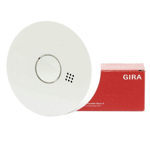 B-WARE Gira 114502 Rauchmelder Basic Q Label reinweiss - 1er Pack