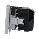 Jung A1520-15CAAL SCHUKO-Steckdose mit USB Typ AC (max. 3A) mit erhöhtem Berührungsschutz (Thermoplast bruchsicher) Aluminium Serie A