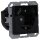Jung A1520-15CASW SCHUKO-Steckdose mit USB Typ AC (max. 3A) mit erhöhtem Berührungsschutz (Thermoplast bruchsicher) Schwarz Serie A