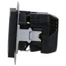 Jung A1520-15CASWM SCHUKO-Steckdose mit USB Typ AC (max. 3A) mit erhöhtem Berührungsschutz Graphitschwarz Matt Serie A