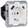 Jung A1520-15CAWW SCHUKO-Steckdose mit USB Typ AC (max. 3A) mit erhöhtem Berührungsschutz (Thermoplast bruchsicher) Alpinweiß Serie A