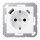Jung A1520-15CAWWM SCHUKO-Steckdose mit USB Typ AC (max. 3A) mit erhöhtem Berührungsschutz (Thermoplast bruchsicher) Schneeweiß Matt Serie A