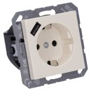 Jung A1520-18A SCHUKO-Steckdose mit USB Typ A (max. 3A) Quick Charge mit erhöhtem Berührungsschutz (Thermoplast bruchsicher) Weiß Serie A