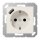 Jung A1520-18A SCHUKO-Steckdose mit USB Typ A (max. 3A) Quick Charge mit erhöhtem Berührungsschutz (Thermoplast bruchsicher) Weiß Serie A