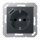 Jung A1520-18AANM SCHUKO-Steckdose mit USB Typ A (max. 3A) Quick Charge mit erhöhtem Berührungsschutz (Thermoplast bruchsicher) Anthrazit Matt Serie A