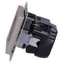 Jung A1520-18ACH SCHUKO-Steckdose mit USB Typ A (max. 3A) Quick Charge mit erhöhtem Berührungsschutz (Thermoplast bruchsicher) Champagner Serie A