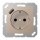 Jung A1520-18ACH SCHUKO-Steckdose mit USB Typ A (max. 3A) Quick Charge mit erhöhtem Berührungsschutz (Thermoplast bruchsicher) Champagner Serie A