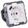 Jung A1520-18AWW SCHUKO-Steckdose mit USB Typ A (max. 3A) Quick Charge mit erhöhtem Berührungsschutz (Thermoplast bruchsicher) Alpinweiß Serie A