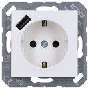 Jung A1520-18AWWM SCHUKO-Steckdose mit USB Typ A (max....