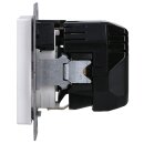 Jung A1520-18AWWM SCHUKO-Steckdose mit USB Typ A (max. 3A) Quick Charge mit erhöhtem Berührungsschutz (Thermoplast bruchsicher) Schneeweiß Matt Serie A