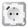 Jung A1520-18AWWM SCHUKO-Steckdose mit USB Typ A (max. 3A) Quick Charge mit erhöhtem Berührungsschutz (Thermoplast bruchsicher) Schneeweiß Matt Serie A