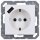 Jung A1520-18AWWM SCHUKO-Steckdose mit USB Typ A (max. 3A) Quick Charge mit erhöhtem Berührungsschutz (Thermoplast bruchsicher) Schneeweiß Matt Serie A