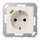 Jung A1520-18C SCHUKO-Steckdose mit USB Typ C (max. 3A) Quick Charge mit erhöhtem Berührungsschutz (Thermoplast bruchsicher) Weiß Serie A