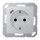 Jung A1520-18CAL SCHUKO-Steckdose mit USB Typ C (max. 3A) Quick Charge mit erhöhtem Berührungsschutz (Thermoplast bruchsicher) Aluminium Serie A