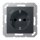 Jung A1520-18CANM SCHUKO-Steckdose mit USB Typ C (max. 3A) Quick Charge mit erhöhtem Berührungsschutz (Thermoplast bruchsicher) Anthrazit Matt Serie A