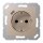 Jung A1520-18CCH SCHUKO-Steckdose mit USB Typ C (max. 3A) Quick Charge mit erhöhtem Berührungsschutz (Thermoplast bruchsicher) Champagner Serie A